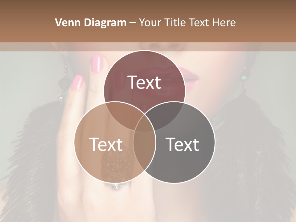 Caucasian Eye Elegance PowerPoint Template