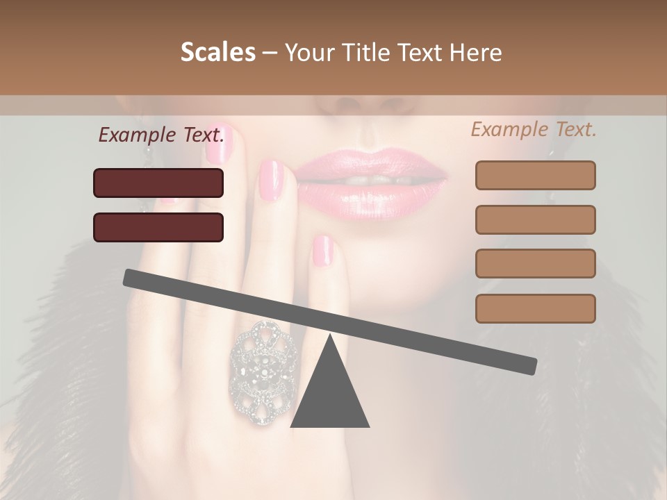 Caucasian Eye Elegance PowerPoint Template