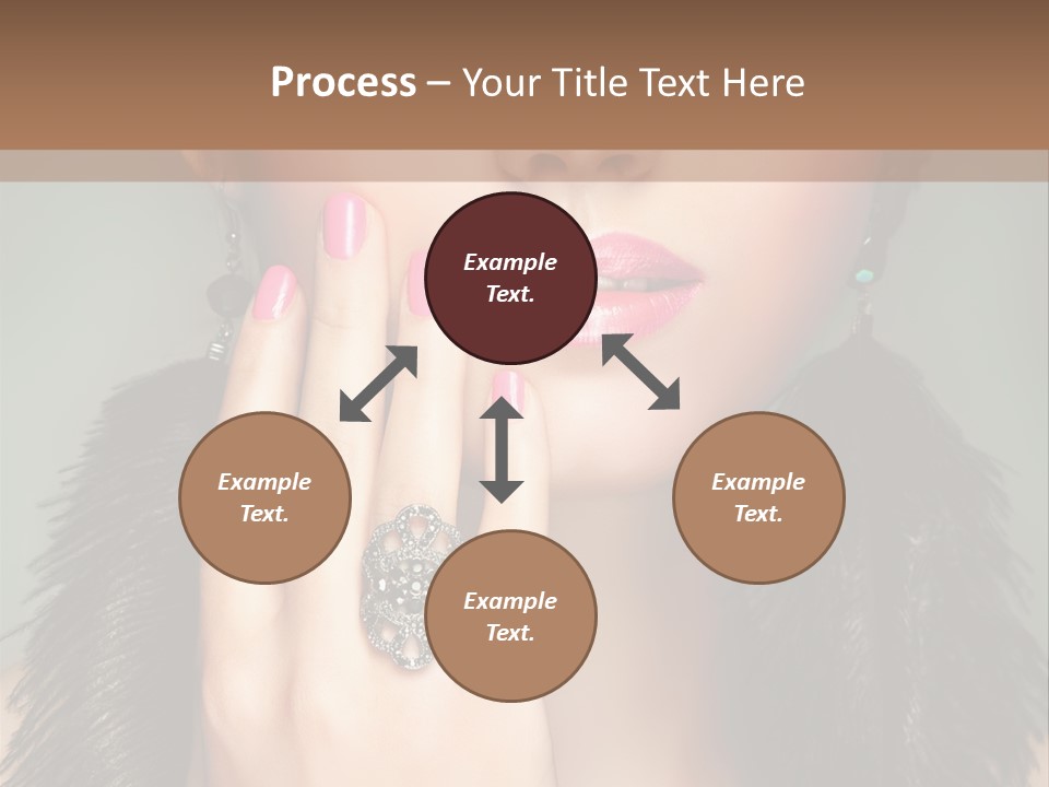 Caucasian Eye Elegance PowerPoint Template