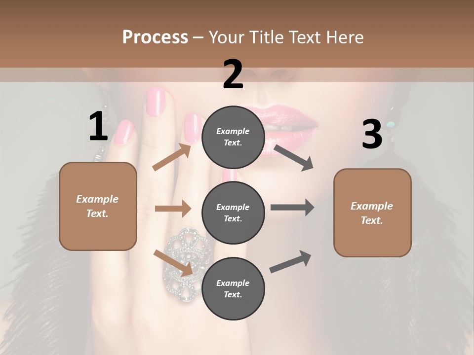 Caucasian Eye Elegance PowerPoint Template