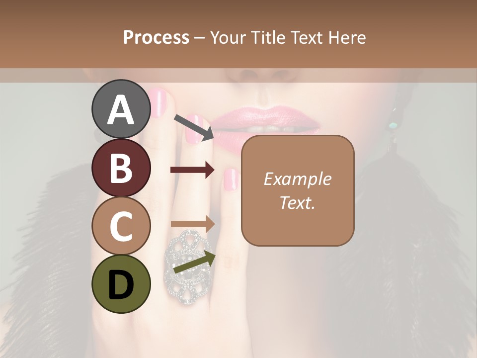 Caucasian Eye Elegance PowerPoint Template