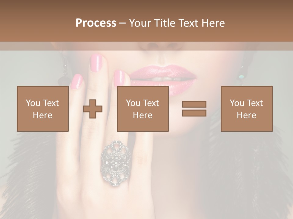Caucasian Eye Elegance PowerPoint Template