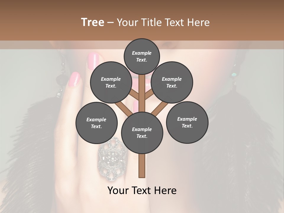 Caucasian Eye Elegance PowerPoint Template
