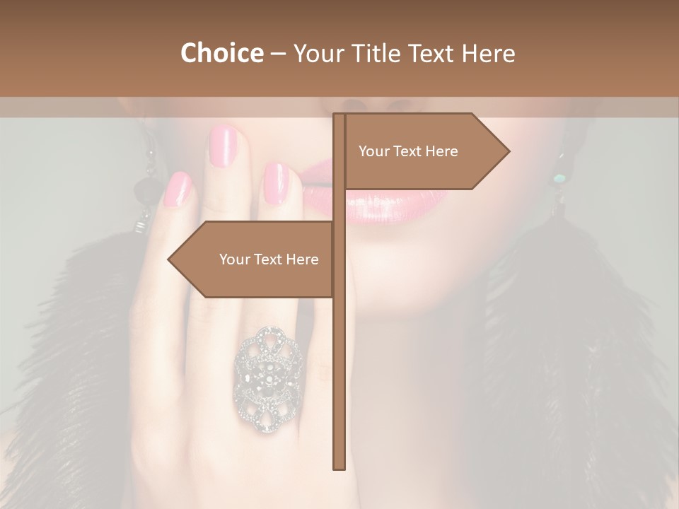 Caucasian Eye Elegance PowerPoint Template