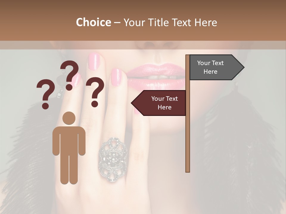 Caucasian Eye Elegance PowerPoint Template