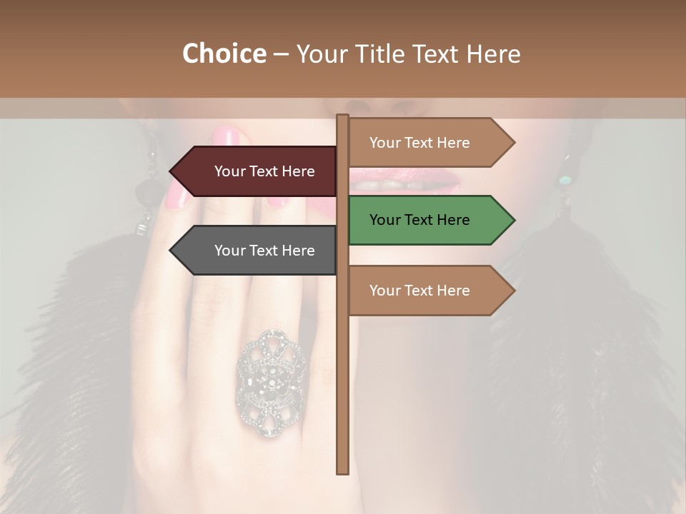 Caucasian Eye Elegance PowerPoint Template