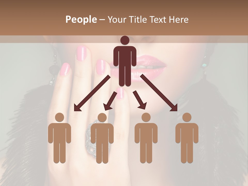 Caucasian Eye Elegance PowerPoint Template