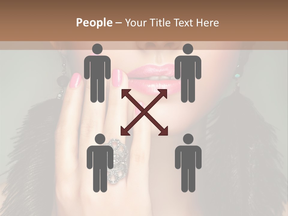 Caucasian Eye Elegance PowerPoint Template