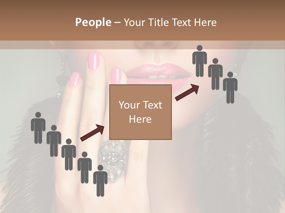 Caucasian Eye Elegance PowerPoint Template