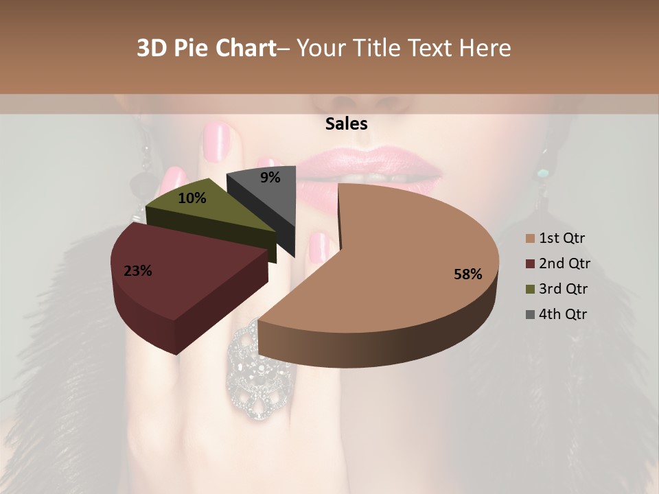 Caucasian Eye Elegance PowerPoint Template