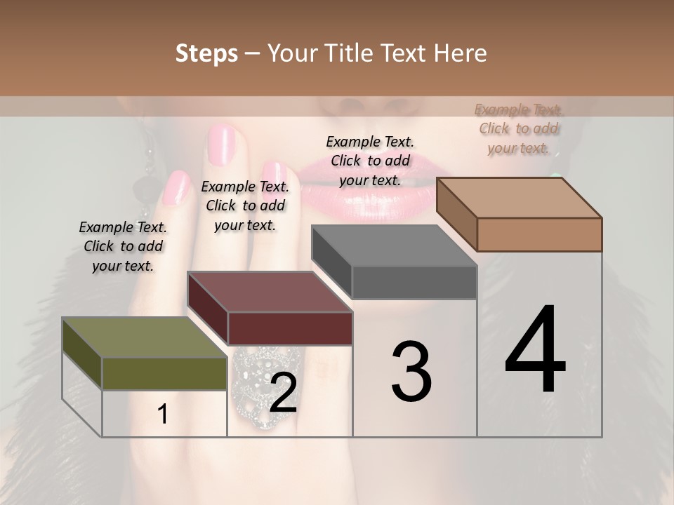 Caucasian Eye Elegance PowerPoint Template