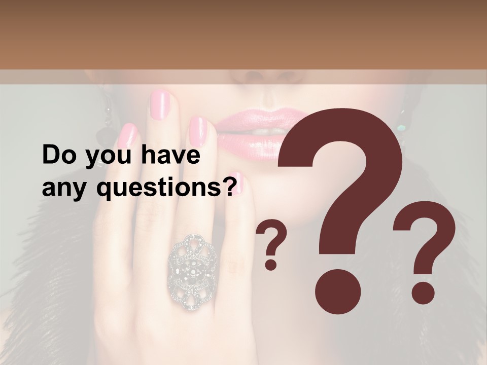 Caucasian Eye Elegance PowerPoint Template