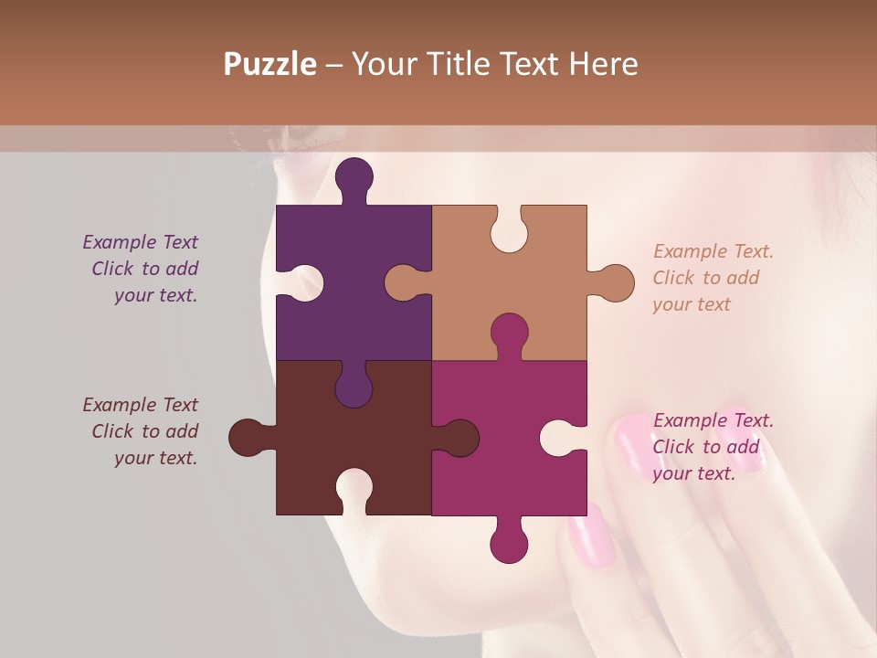 Glance Finger Lip PowerPoint Template