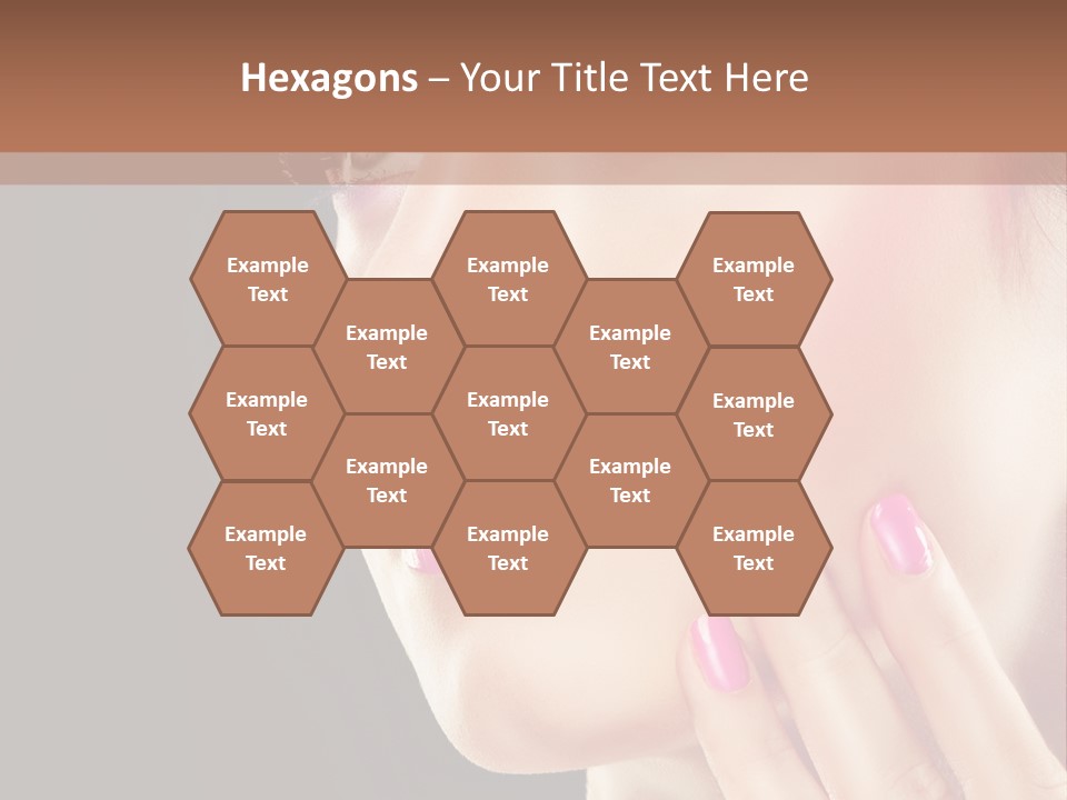 Glance Finger Lip PowerPoint Template