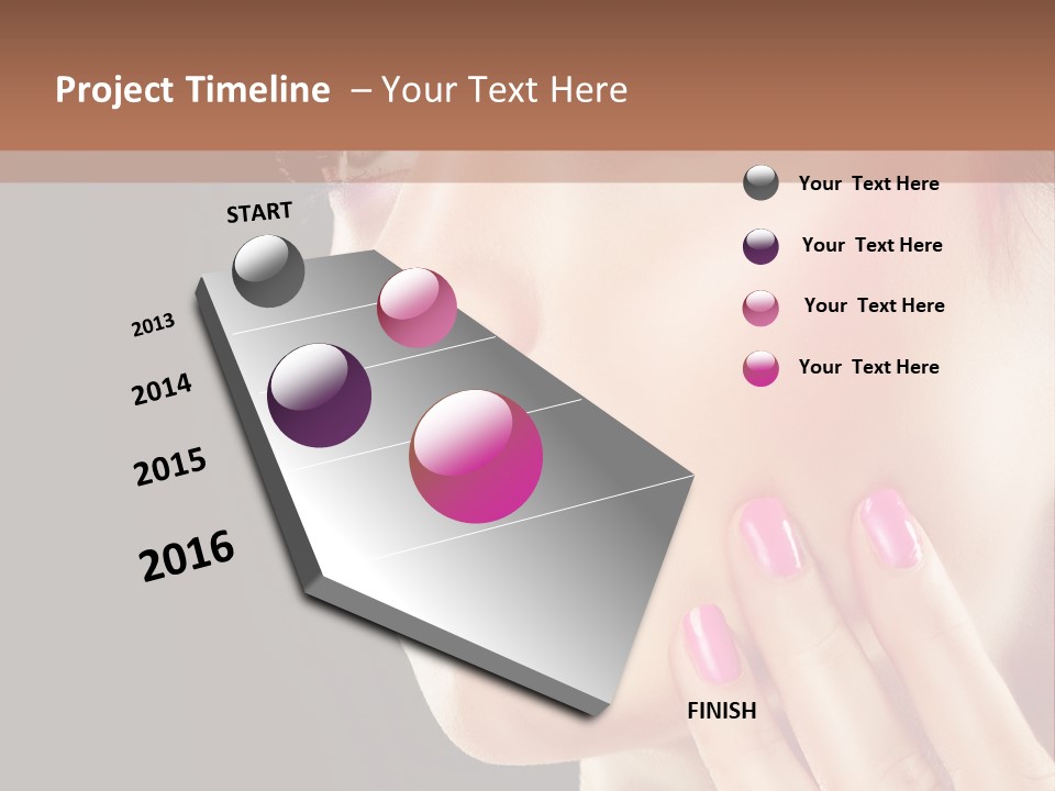 Glance Finger Lip PowerPoint Template