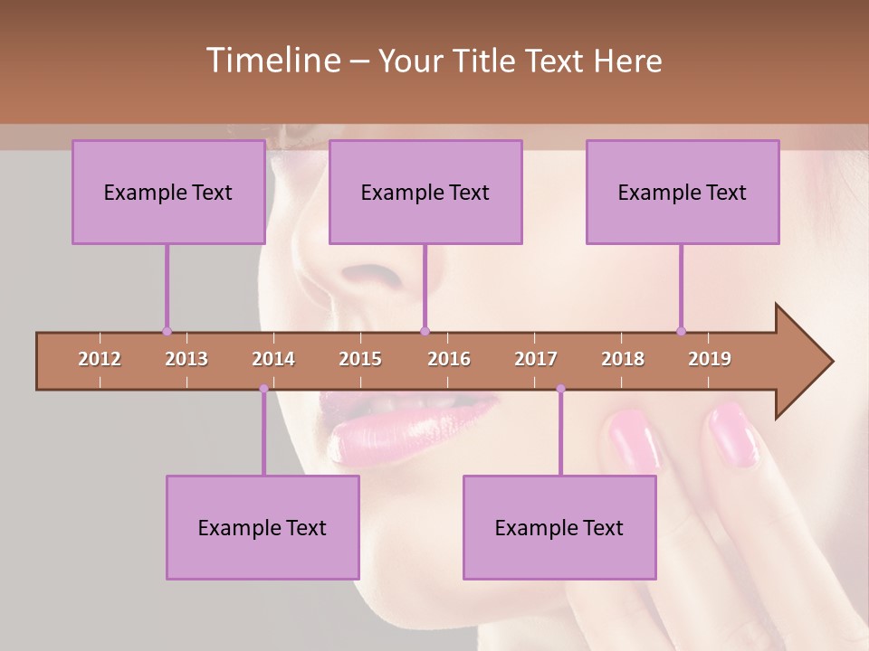 Glance Finger Lip PowerPoint Template