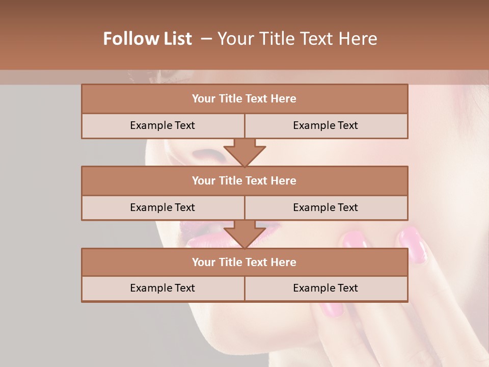Glance Finger Lip PowerPoint Template