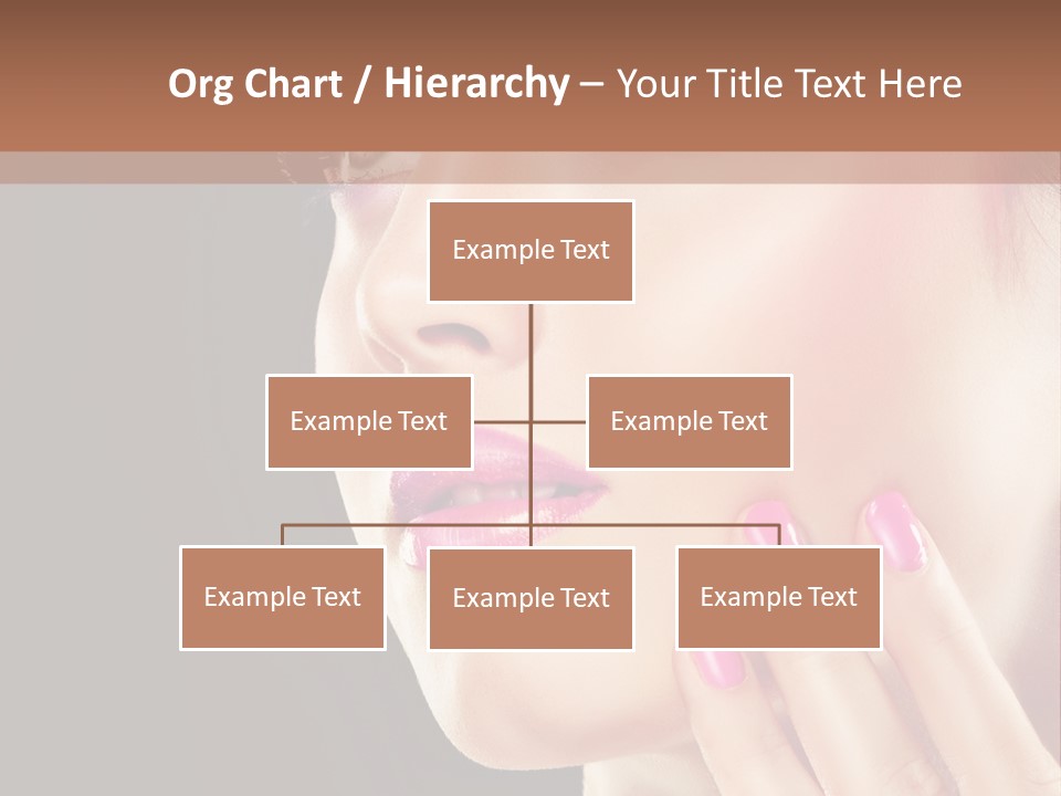 Glance Finger Lip PowerPoint Template