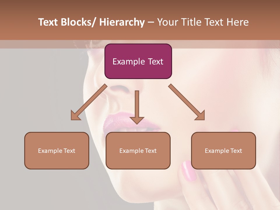 Glance Finger Lip PowerPoint Template