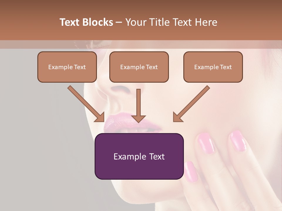 Glance Finger Lip PowerPoint Template