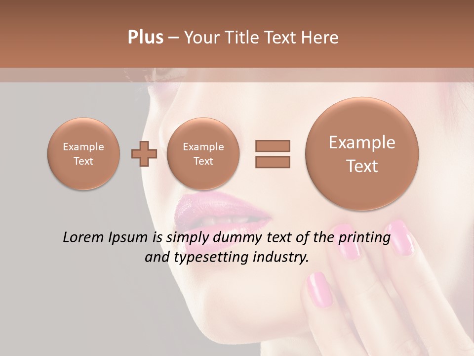 Glance Finger Lip PowerPoint Template