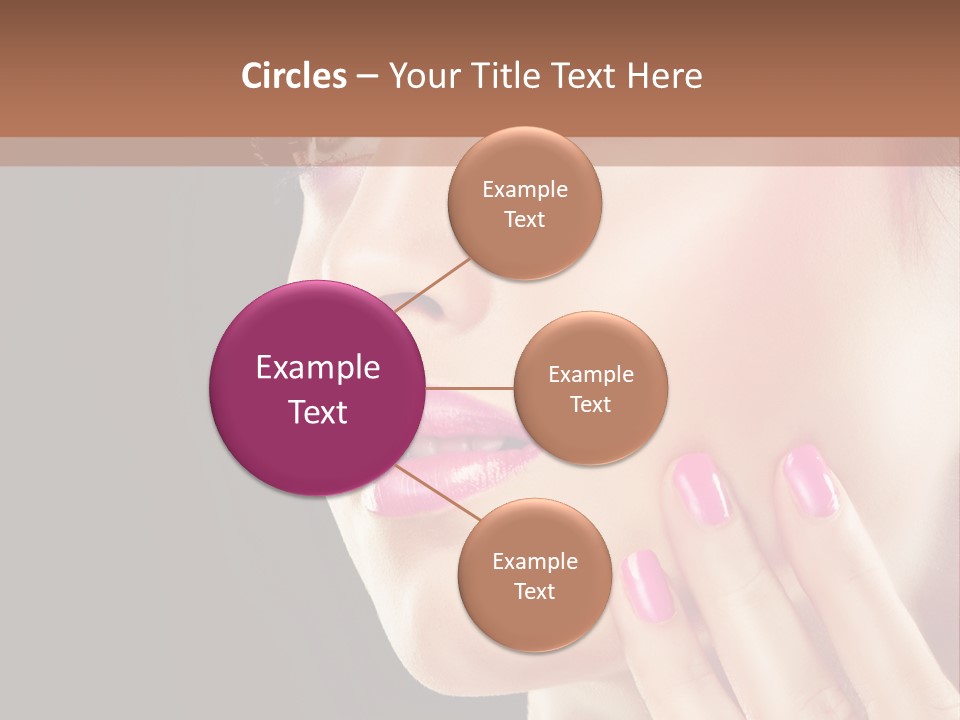 Glance Finger Lip PowerPoint Template