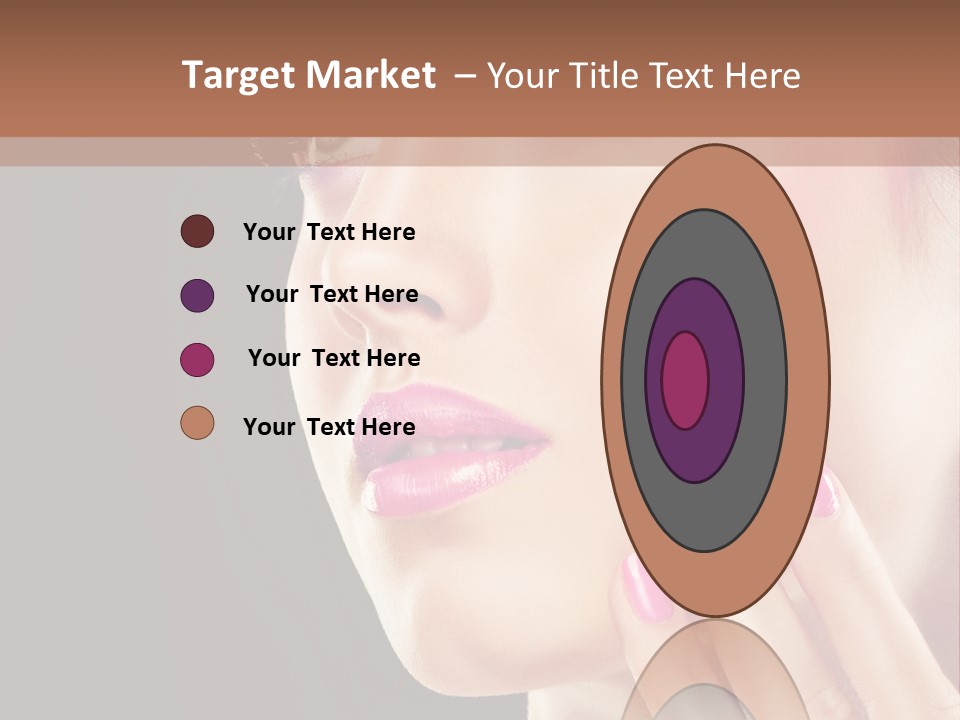 Glance Finger Lip PowerPoint Template