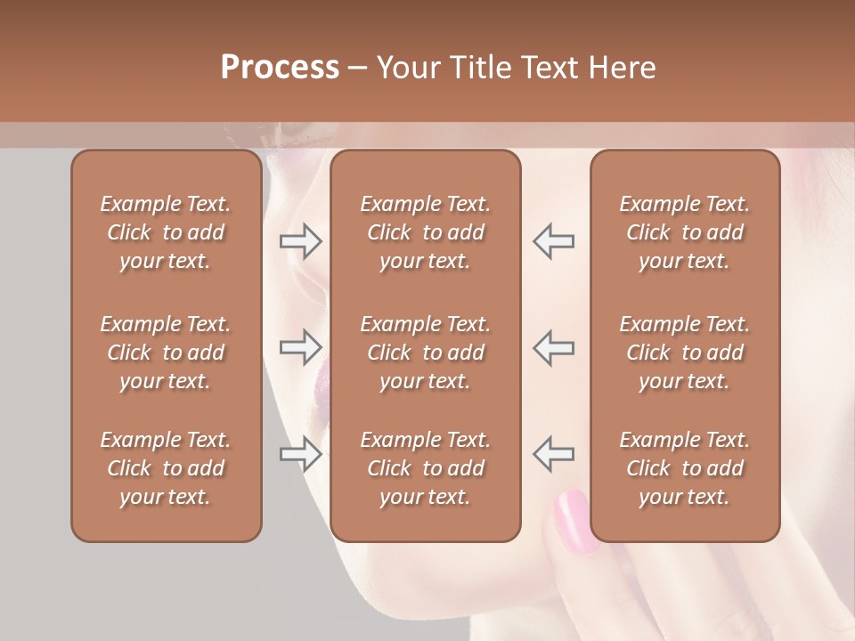 Glance Finger Lip PowerPoint Template