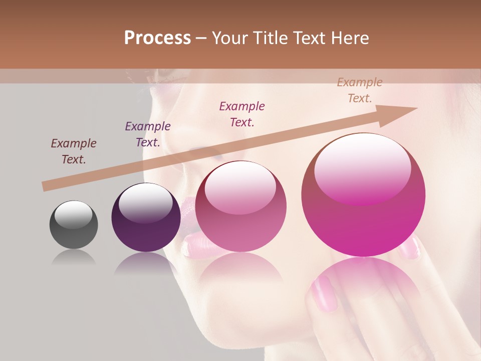 Glance Finger Lip PowerPoint Template