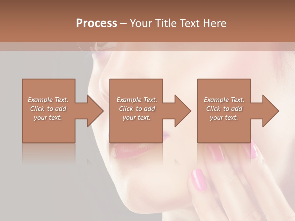 Glance Finger Lip PowerPoint Template