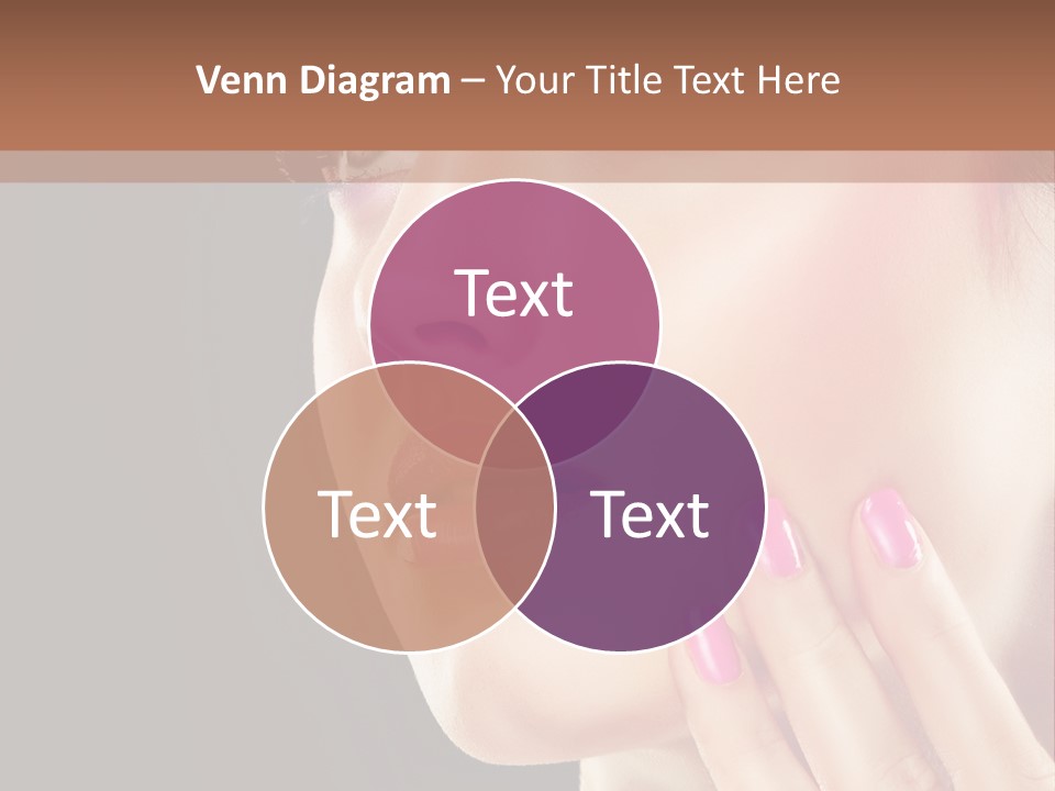 Glance Finger Lip PowerPoint Template