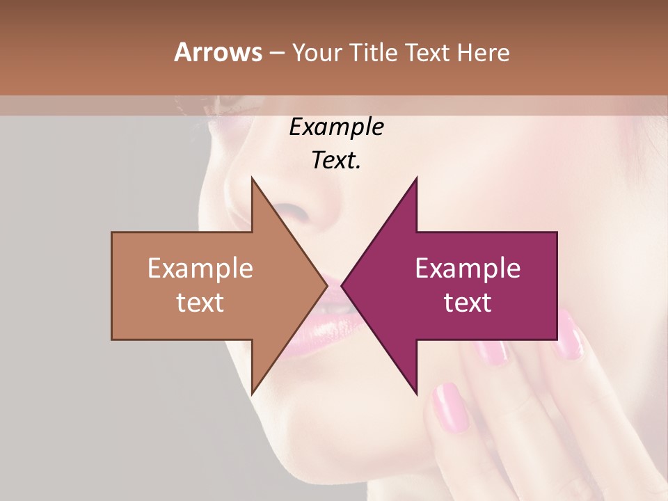 Glance Finger Lip PowerPoint Template