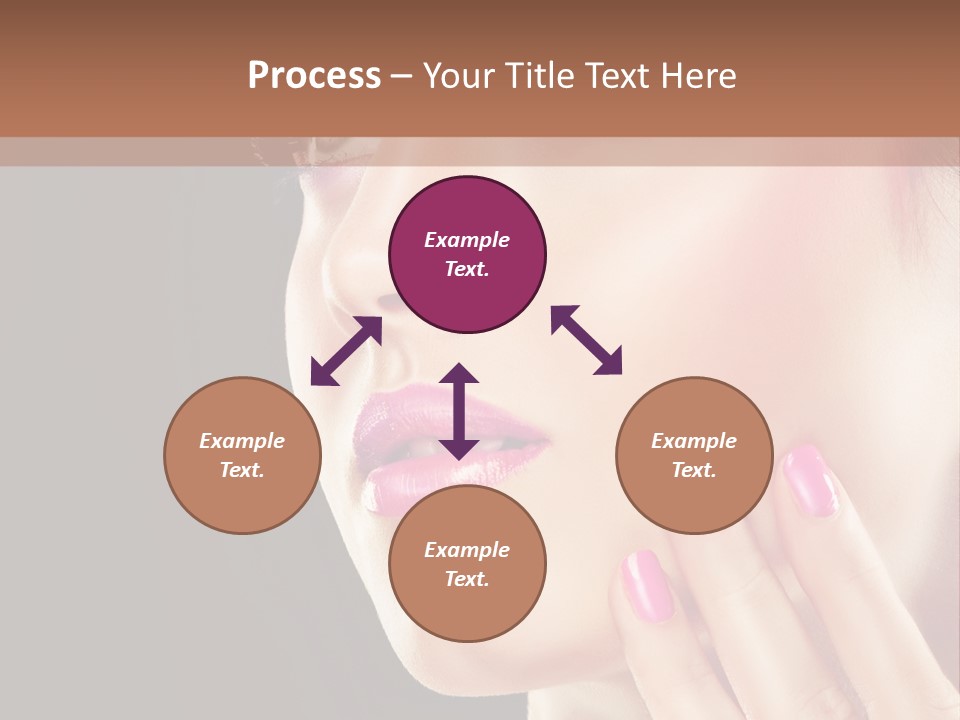 Glance Finger Lip PowerPoint Template