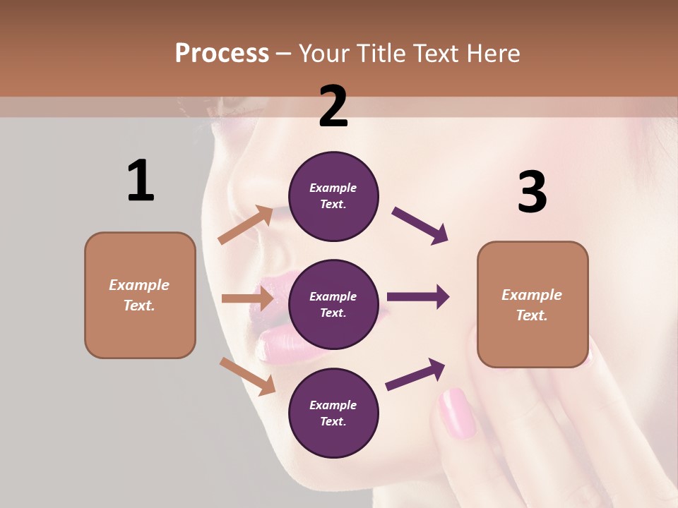 Glance Finger Lip PowerPoint Template