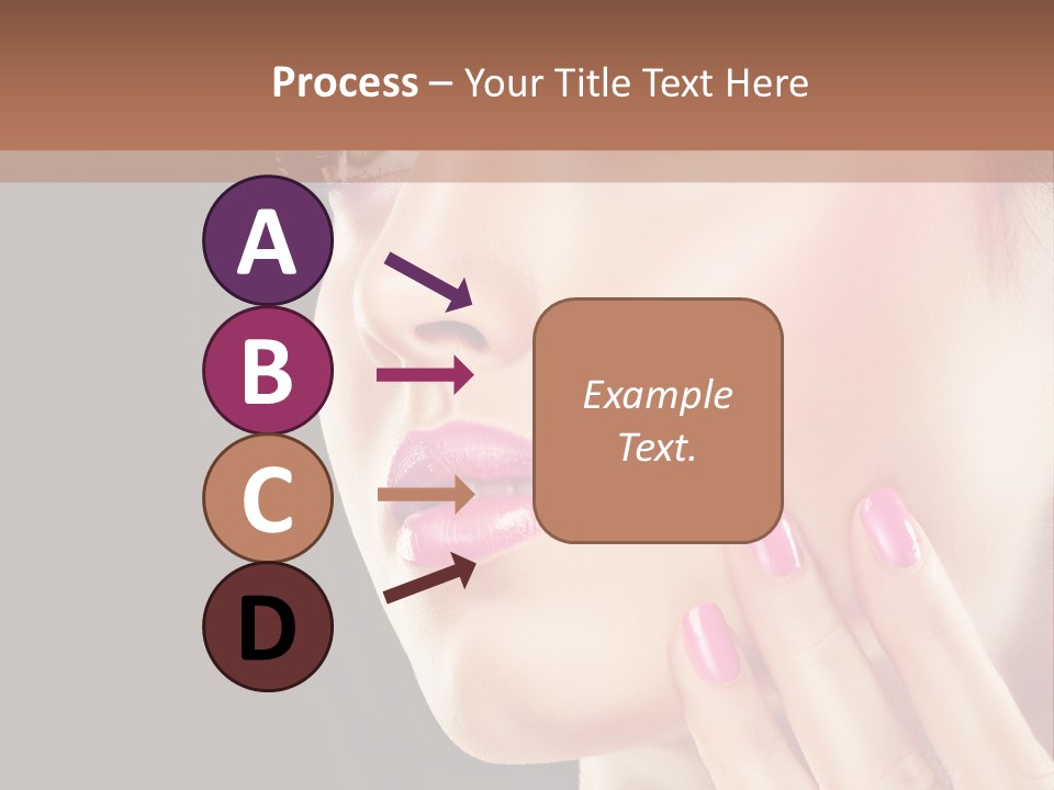 Glance Finger Lip PowerPoint Template