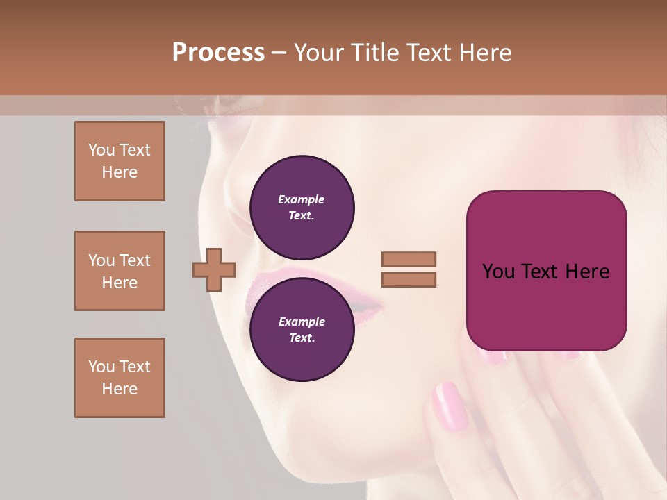 Glance Finger Lip PowerPoint Template