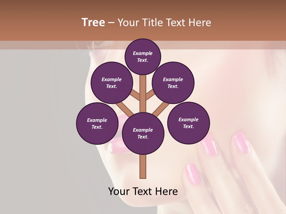 Glance Finger Lip PowerPoint Template