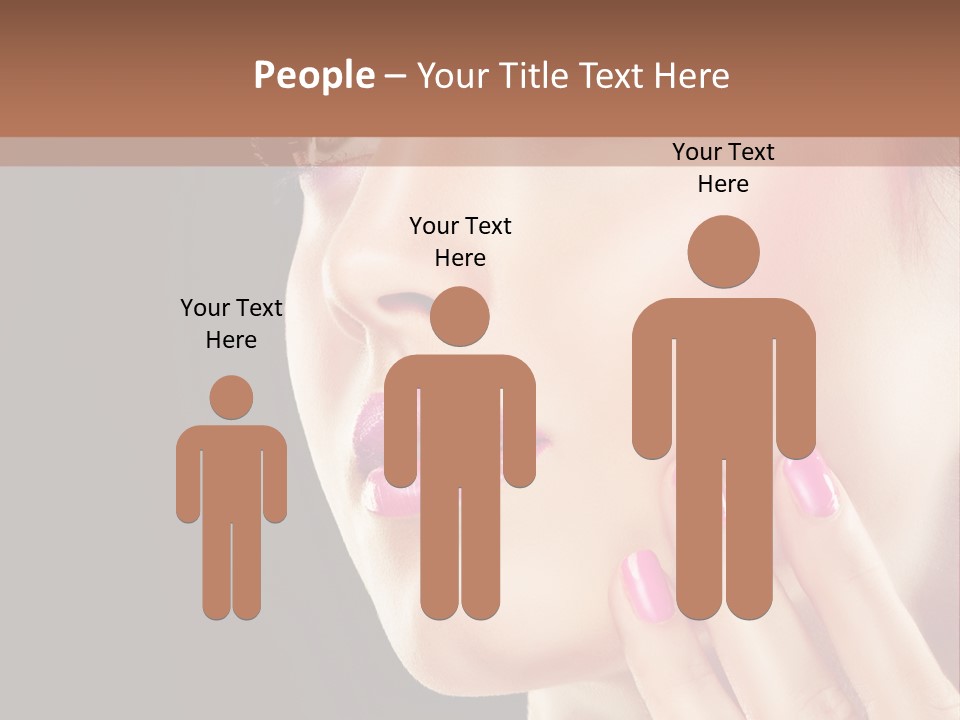 Glance Finger Lip PowerPoint Template