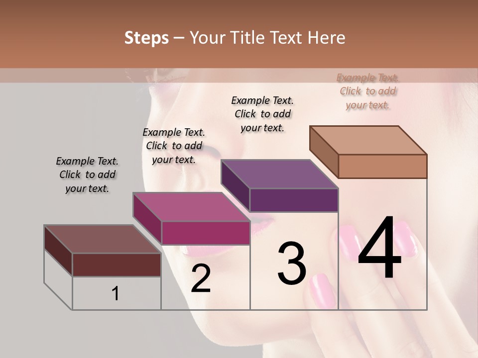 Glance Finger Lip PowerPoint Template