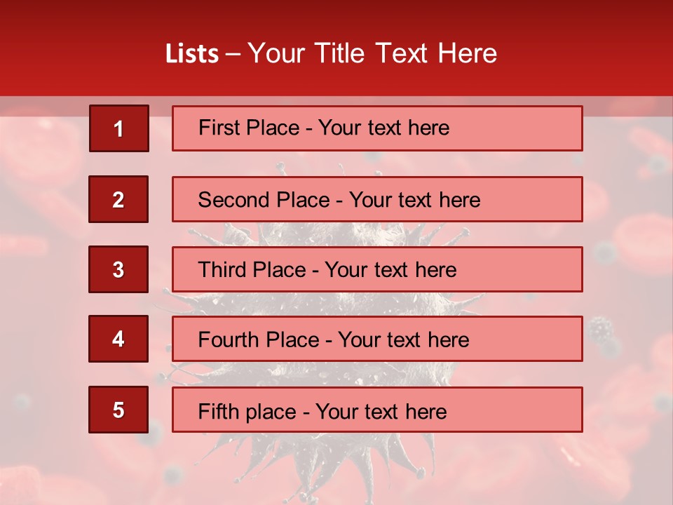 Vessel Organic Microscopic PowerPoint Template
