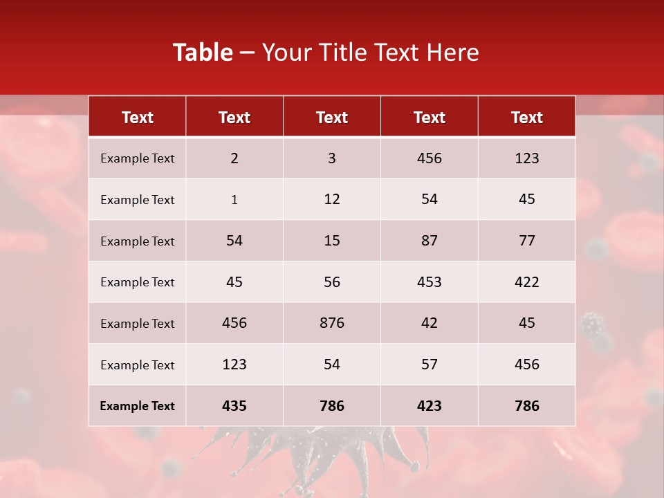 Vessel Organic Microscopic PowerPoint Template