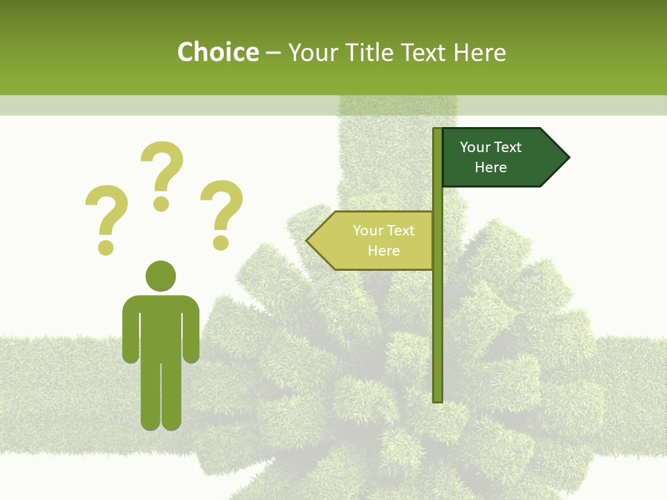 Greeting Surprise White PowerPoint Template