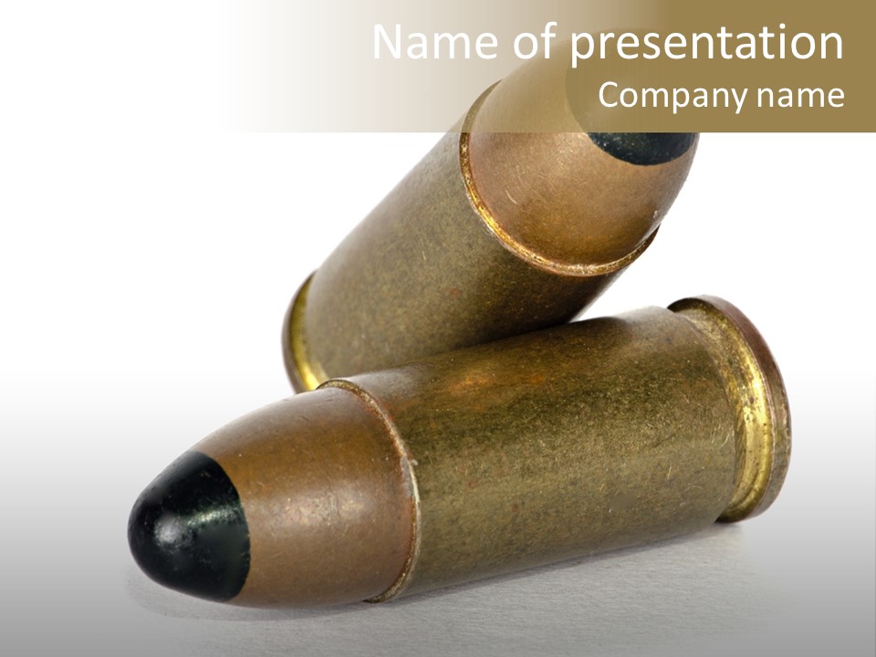 War Bullet Criminal PowerPoint Template