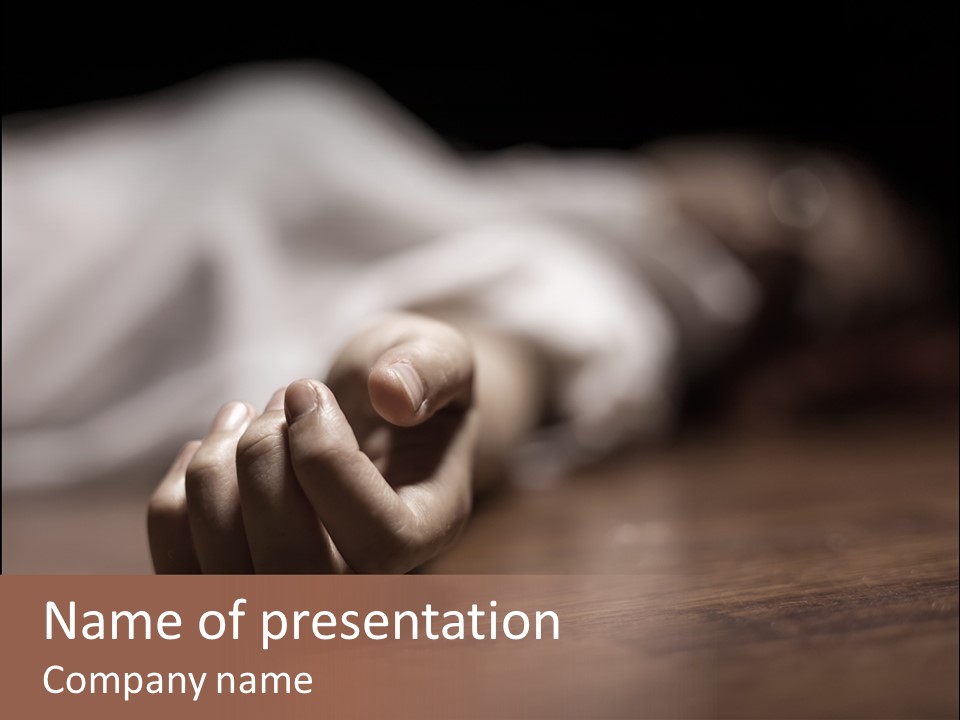 Captive Corpse Cruelty PowerPoint Template