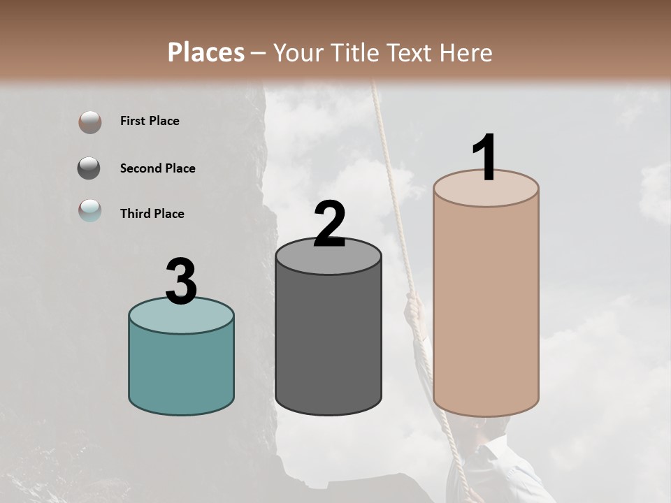 Activity Athletic Climb PowerPoint Template