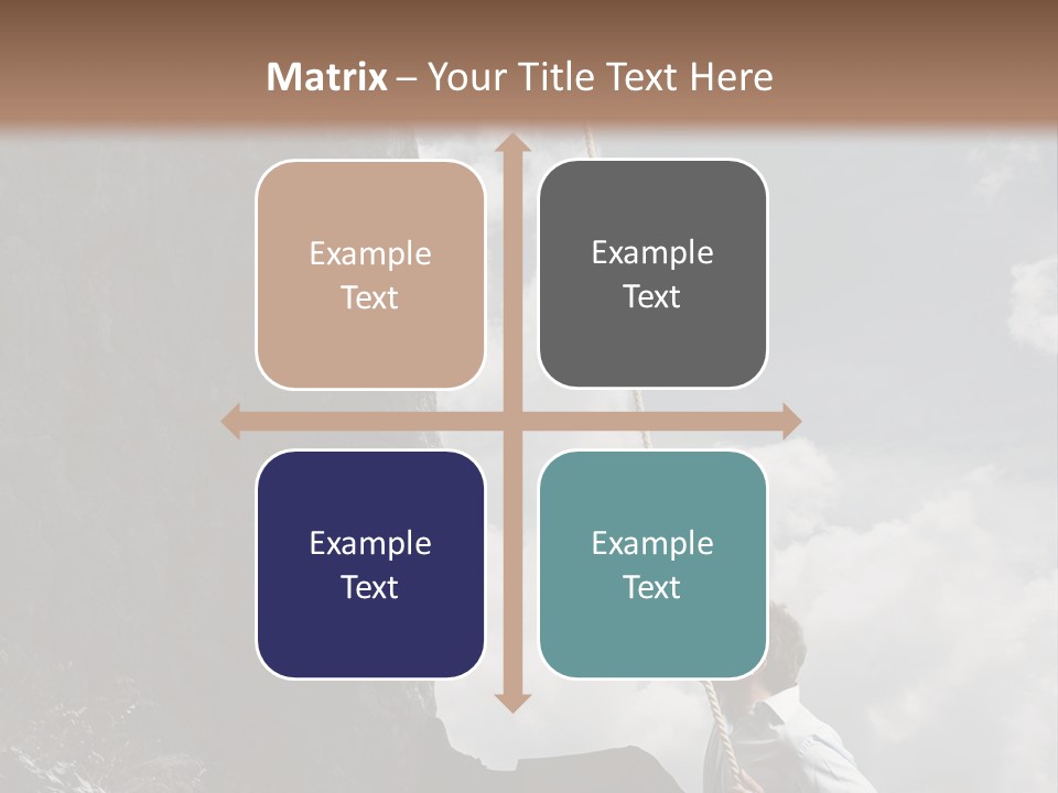 Activity Athletic Climb PowerPoint Template