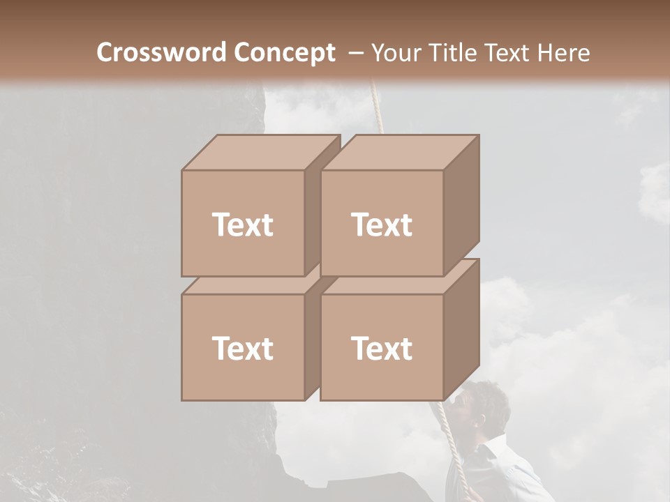 Activity Athletic Climb PowerPoint Template