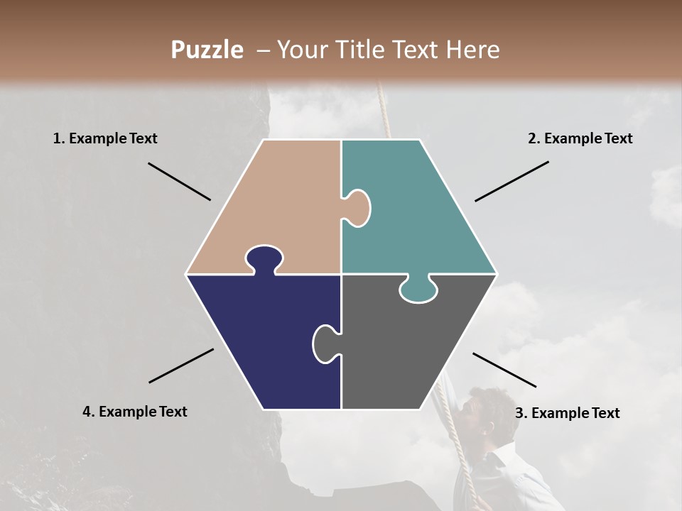 Activity Athletic Climb PowerPoint Template