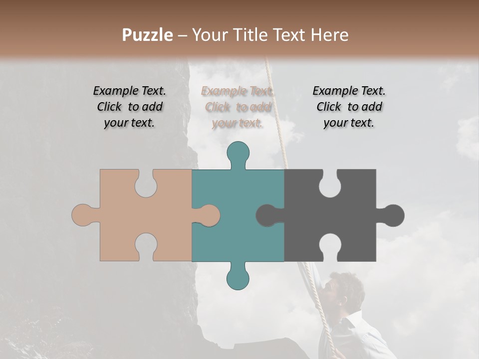 Activity Athletic Climb PowerPoint Template