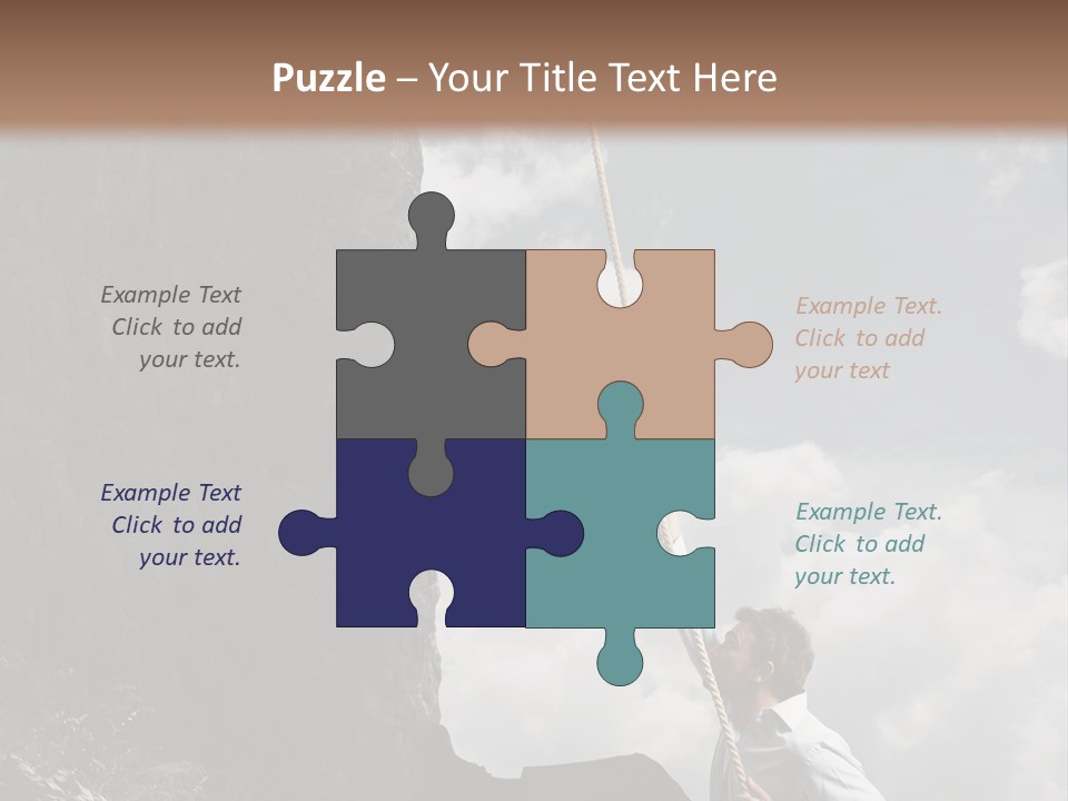 Activity Athletic Climb PowerPoint Template